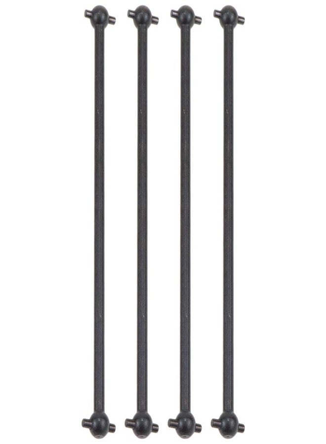 COJOYS 4-Pack Front/Rear Driving Dogbone Shaft 100MM Long 538104 Compatible with 1/10 RC Model Car Spare Parts (Black) … - Image 1